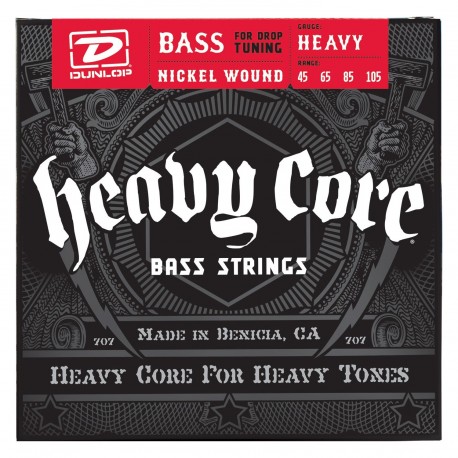 Dunlop Bajo 4 cuerdas Heavy Core 45-105